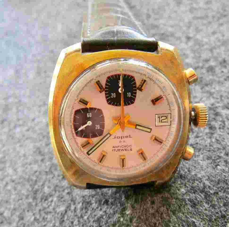 Jopel Chronograph Valjoux 7765 date date-just incabloc