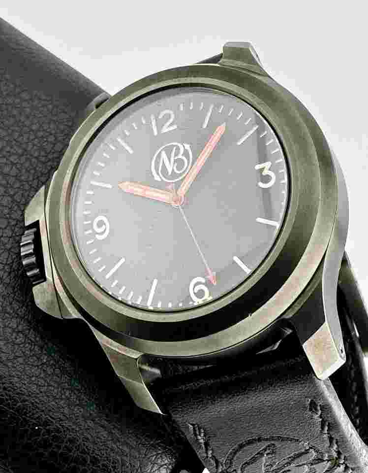 Ennebi FONDALE 44 Ref 9650 DLC Coated Titanium Case Dobra Ennebi Strap 1000m