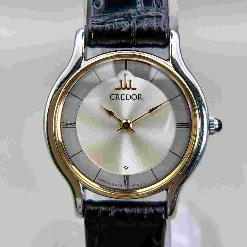 Seiko Credor 8420 Vintage 18K Gold Bezel 