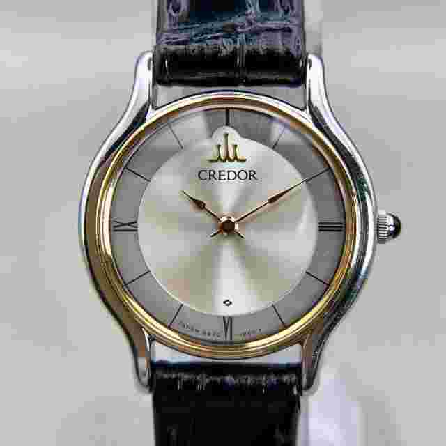 Seiko Credor 8420 Vintage 18K Gold Bezel 