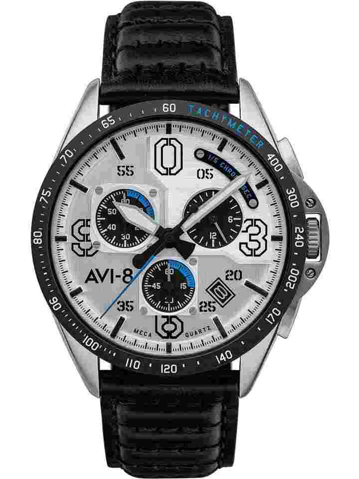 AVI-8 AV-4077-01 P-51 Mustang Chronograph Herrenuhr 43mm 5ATM 