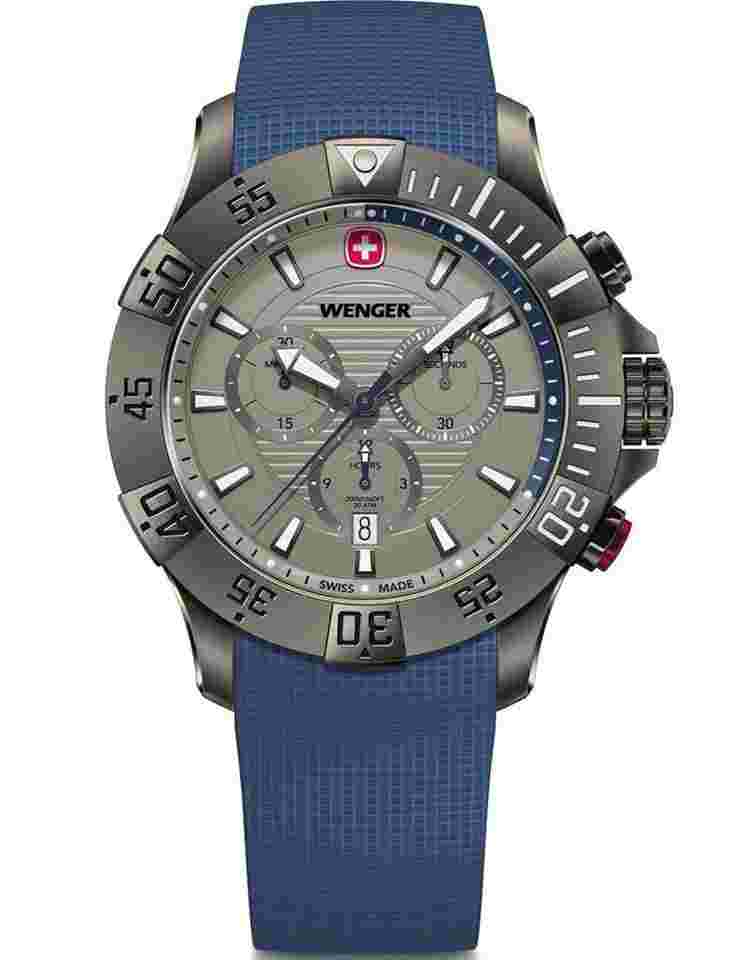Wenger Sea Force 01.0643.126 Herrenuhr Seaforce Chronograph 43mm 20ATM