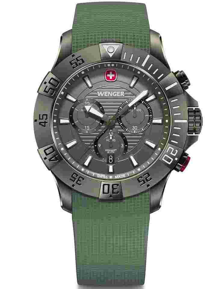 Wenger Sea Force 01.0643.127 Herrenuhr Seaforce Chronograph 43mm 20ATM