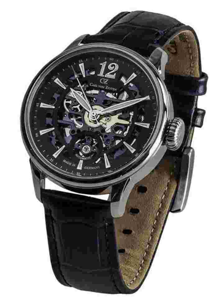Carl von Zeyten CVZ0051BL Herrenuhr Enz Automatik 40mm 5ATM