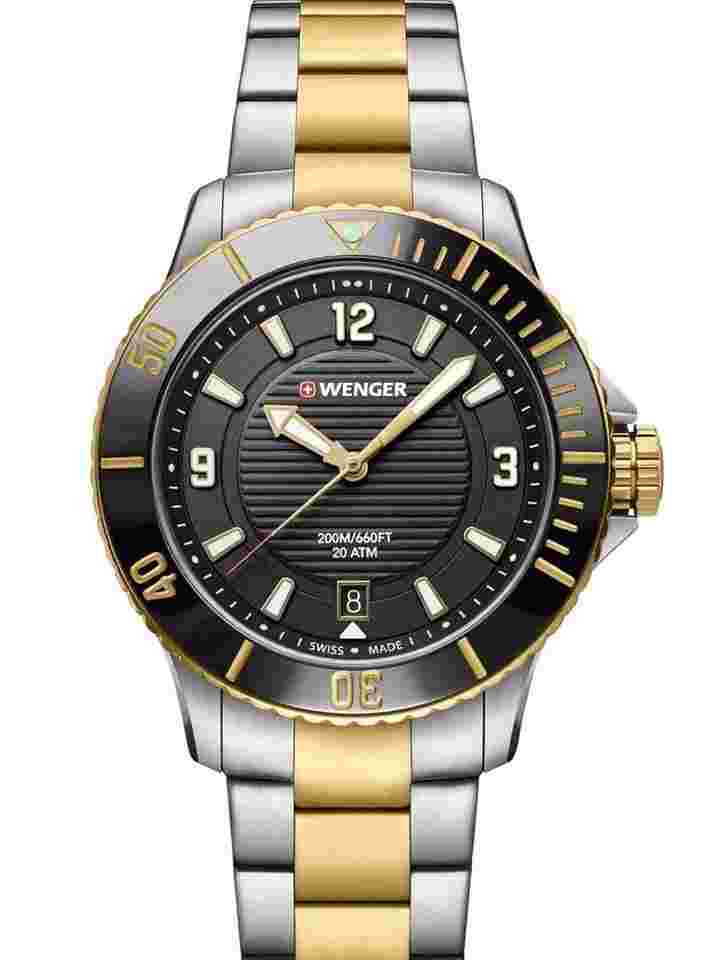 Wenger Sea Force 01.0621.113 Seaforce Damenuhr Taucheruhr 36mm 20 ATM