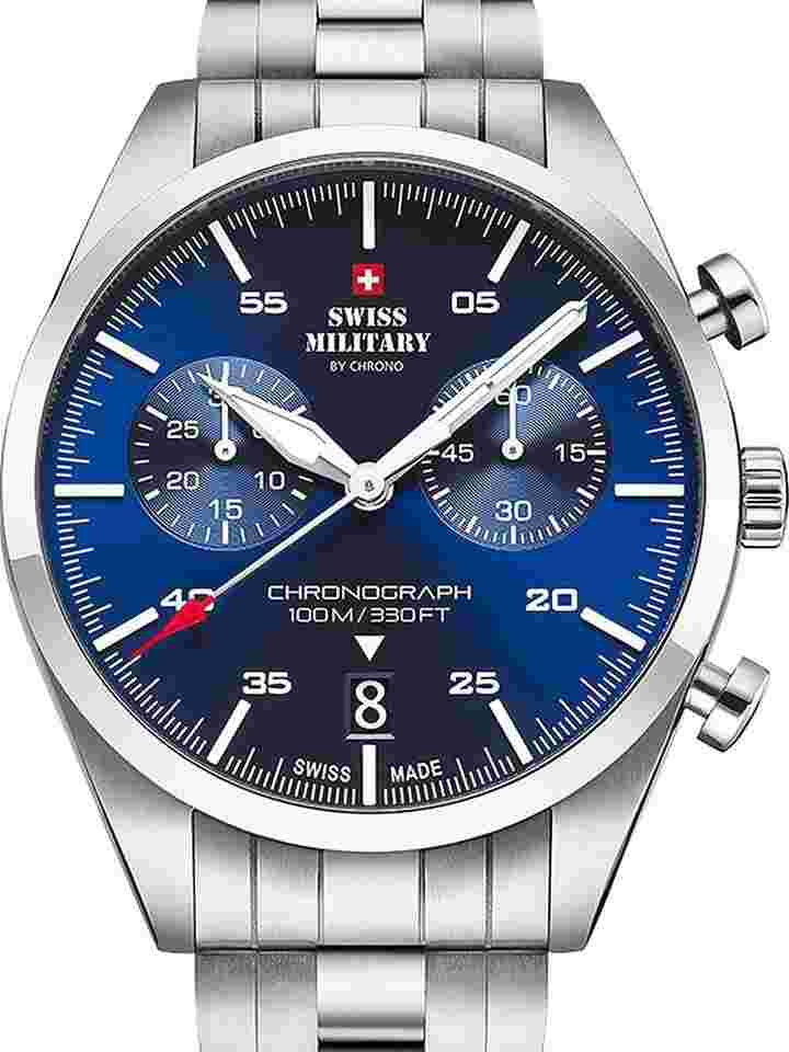 Swiss Military SM34090.02 Chronograph Herrenuhr 43mm 10ATM