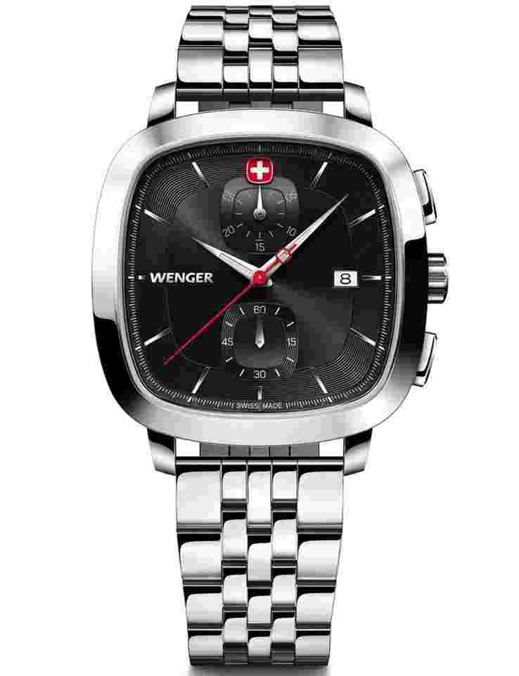 Wenger 01.1933.101 Herrenuhr Vintage Classic Chronograph 40mm 5ATM