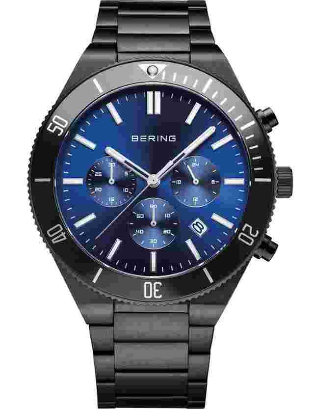 Bering 15043-727 Herrenuhr Chronograph 43mm 10ATM 