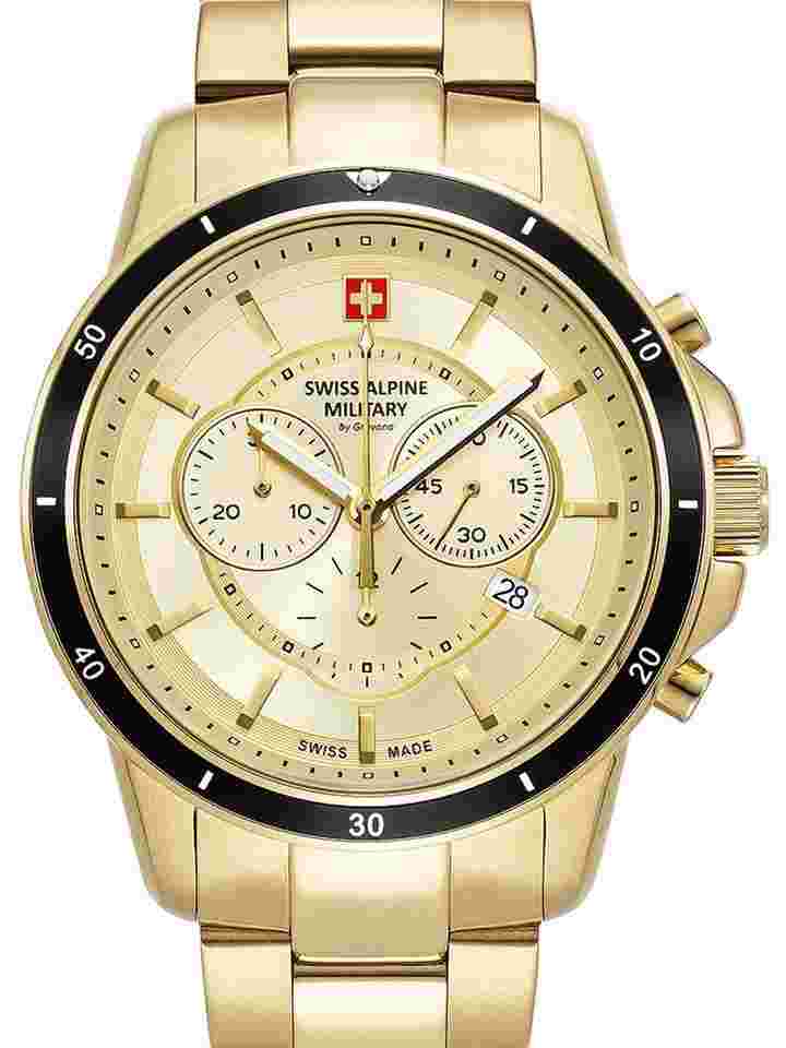 Swiss Alpine Military 7089.9111 Chronograph Herrenuhr 44mm 10ATM