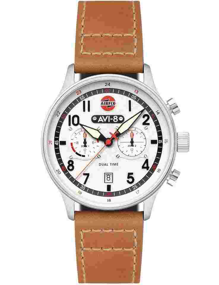 AVI-8 AV-4088-06 Herrenuhr Hawker Hurricane Dual-Time Chronograph 