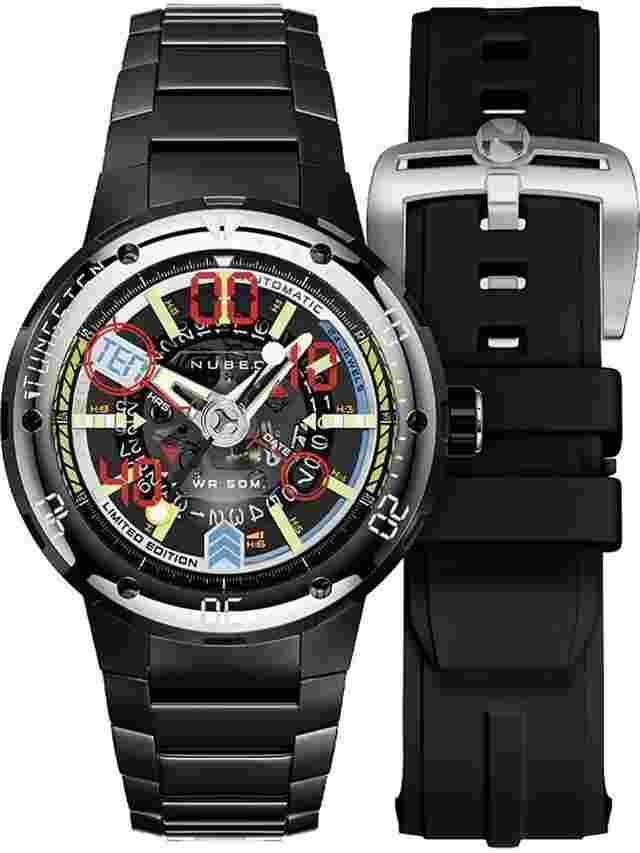 Nubeo NB-6090-22 Herrenuhr Mariner 9 Automatik Limited Edition 50mm 5ATM 