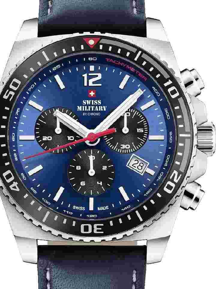 Swiss Military SM34093.04 Sport Chronograph Herrenuhr 45mm 10ATM