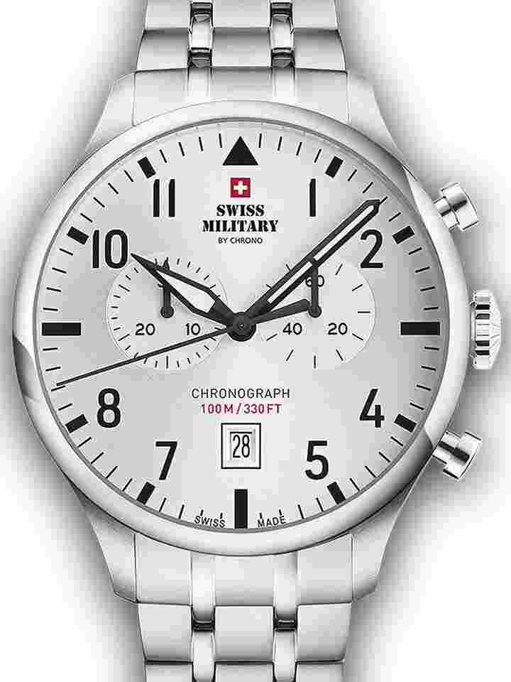 Swiss Military SM34098.02 Vintage Chronograph Herrenuhr 43mm 10ATM