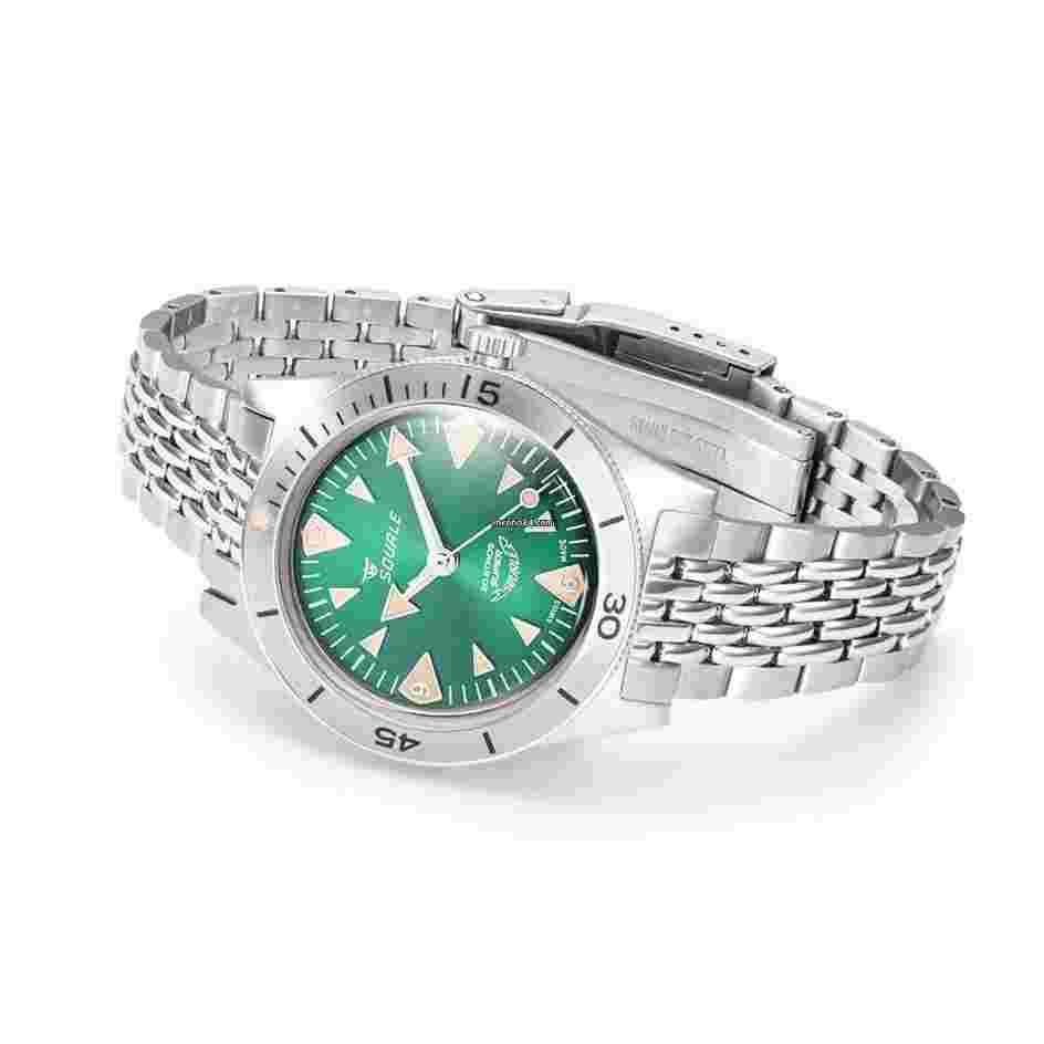 Squale Super-Squale Big Arrows - GREEN - Stainless Steel Bracelet - OFFICIAL DEALER - FACTORY NEW - FULL WARRANTY