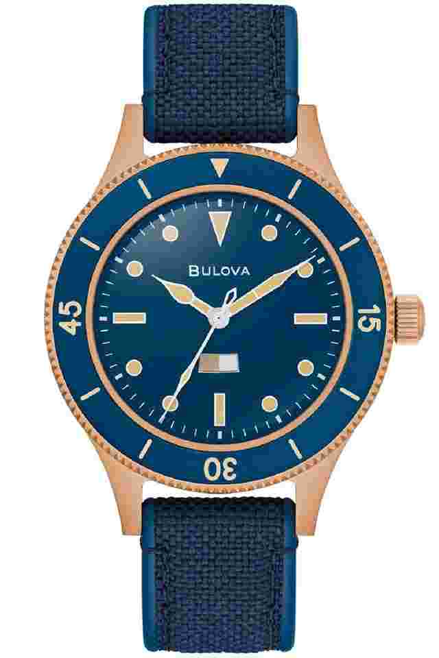Bulova 98A325 Herrenuhr Automatic Mil-Ships Special Edition Dunkelblau