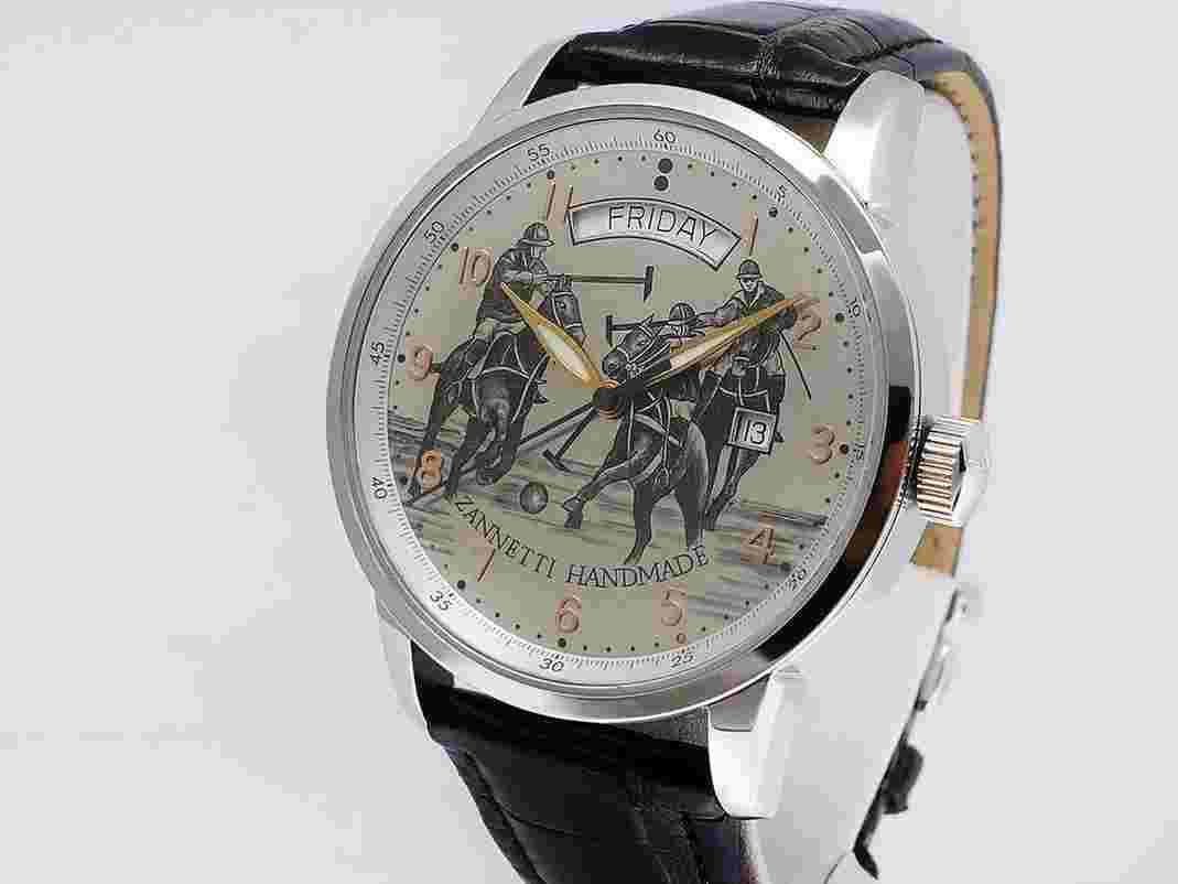 Zannetti Polo S RM 859 Hand Made Day/Date LTD NOS