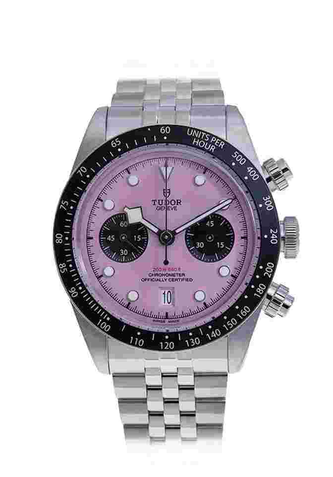 Tudor Black Bay Chrono 41mm Steel Case Miami Pink Dial Jubilee Bracelet M79360N UNWORN - Warranty start: 2024