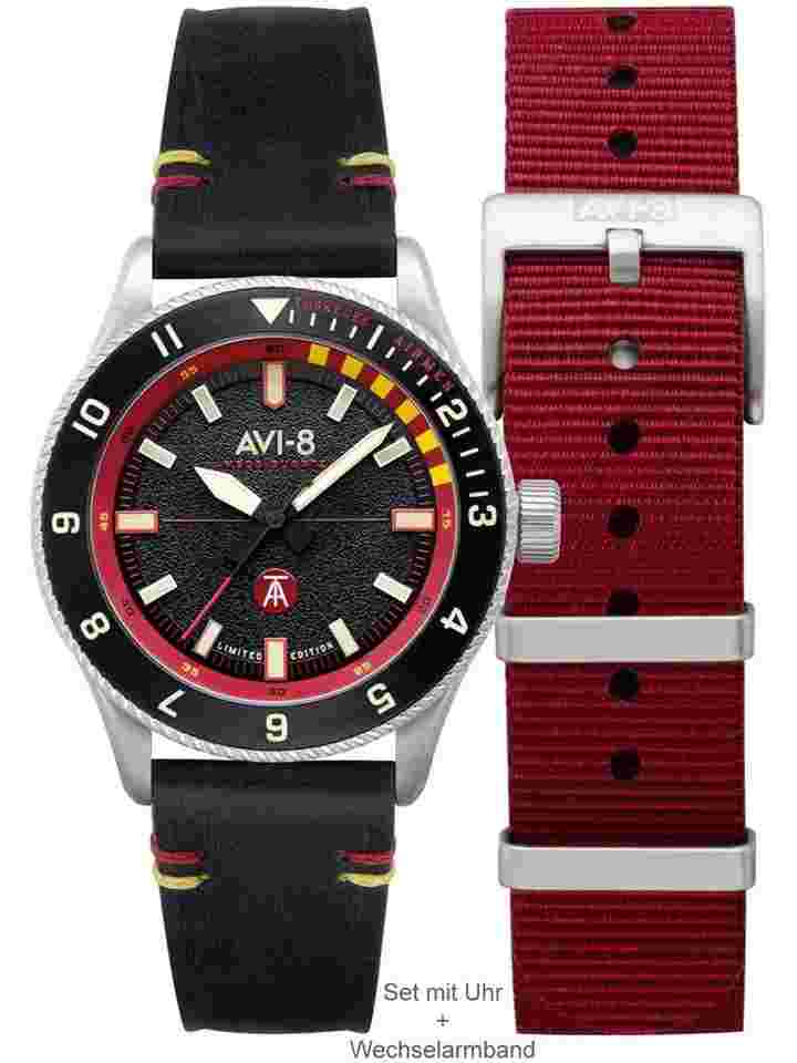 AVI-8 AV-4103-01 Tuskegee Airmen Limited Edition Herrenuhr 