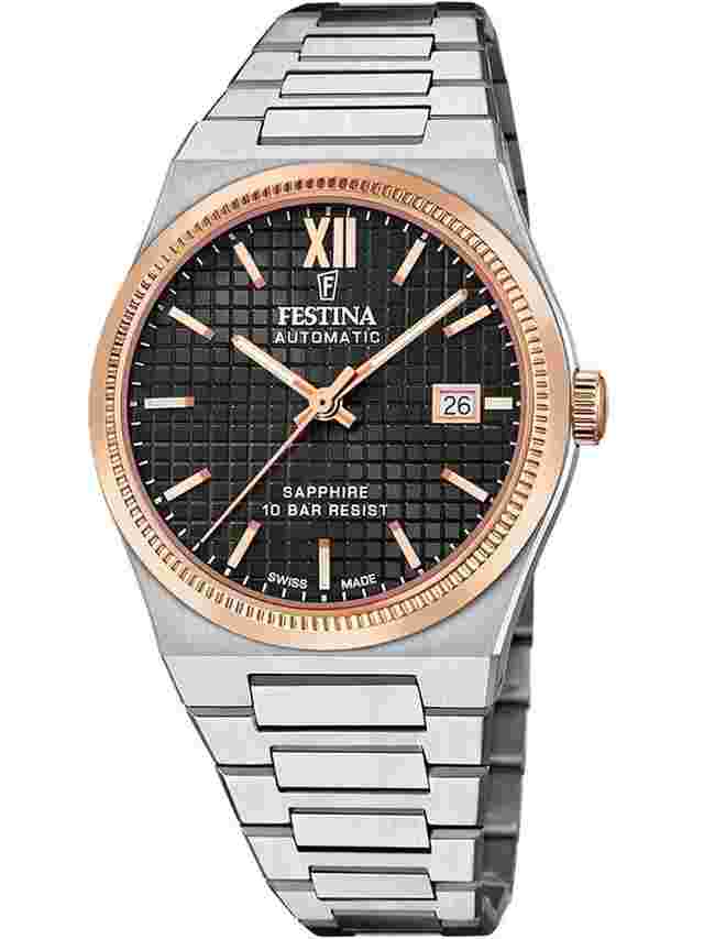Festina F20030/3 Herrenuhr Swiss Made Rivé Automatik 40mm 10ATM