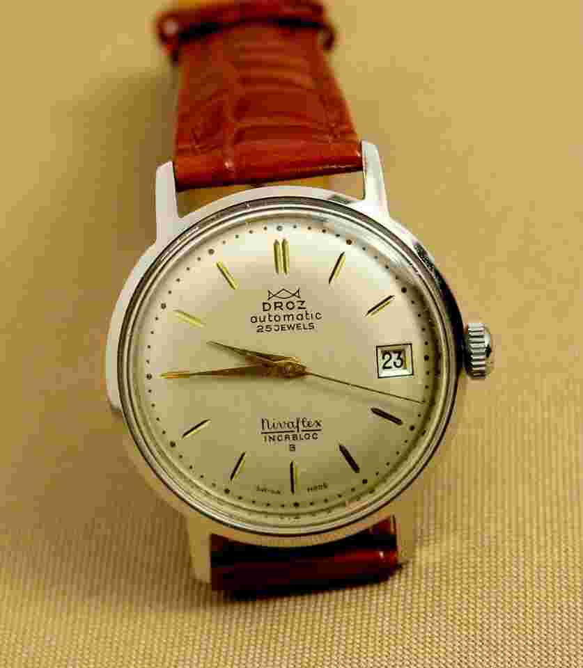 Droz Nivaflex Nivaflex INCABLOC AUTOMATIC. 25JEWELS. like Zenith Omega