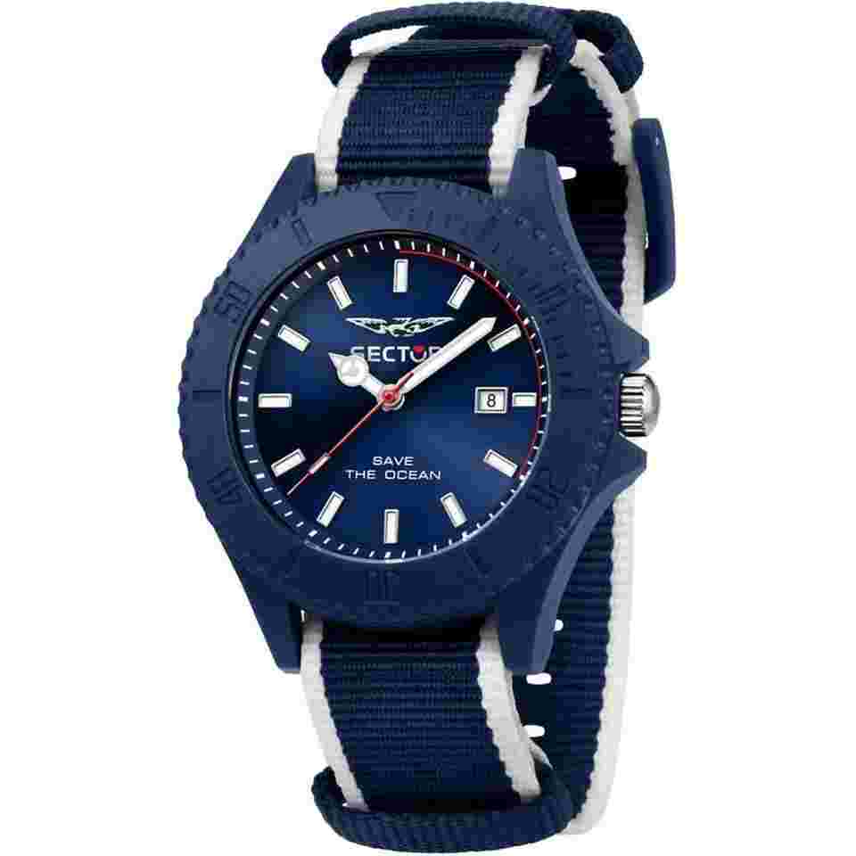 Sector R3251539001 Save the Ocean Herrenuhr 43mm 5ATM