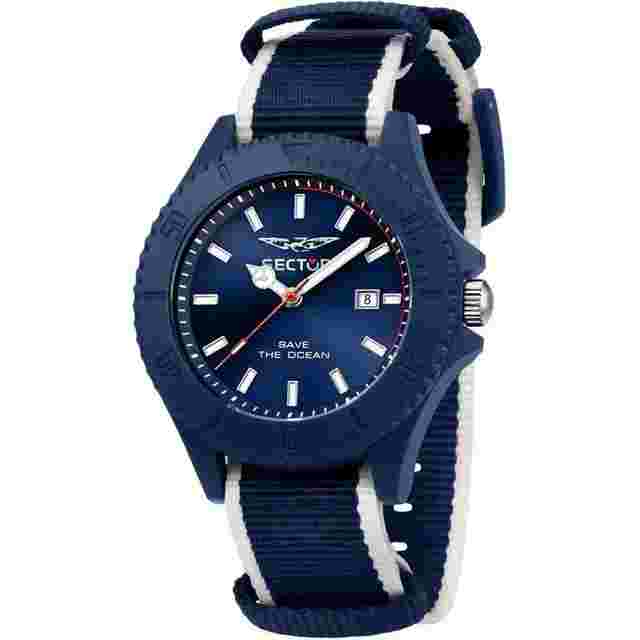 Sector R3251539001 Save the Ocean Herrenuhr 43mm 5ATM