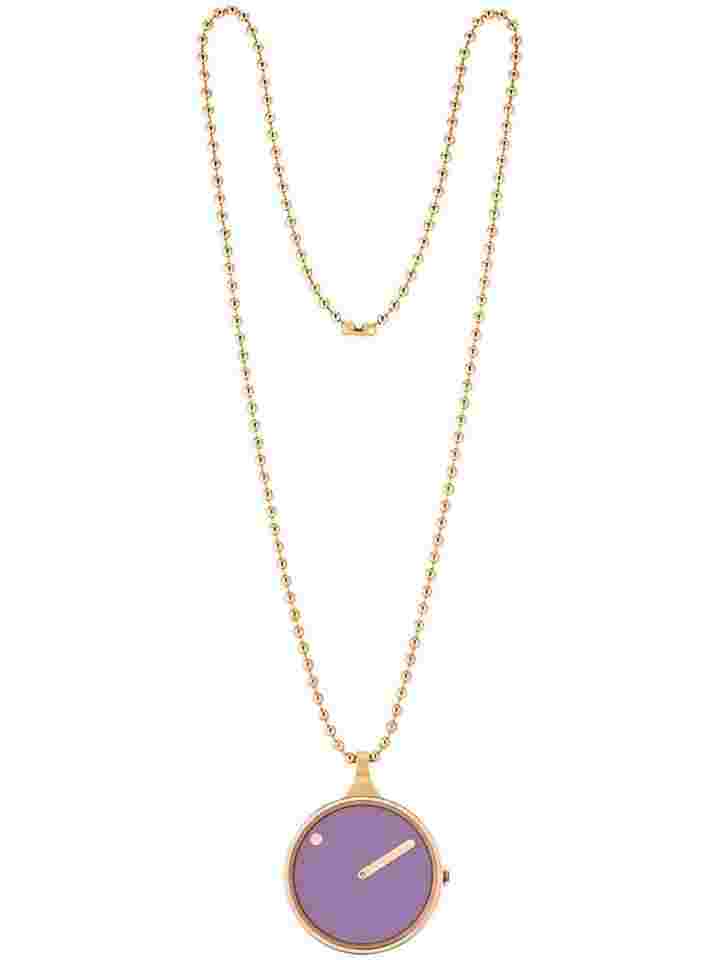 PICTO 43303-9012R Damenuhr Violet Glow Necklace 30mm 5ATM
