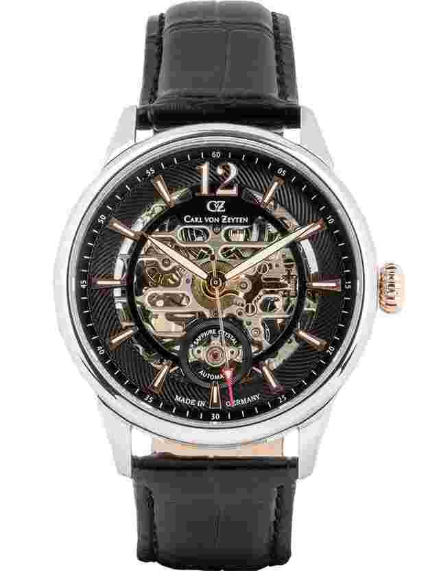 Carl von Zeyten CVZ0080BKRS Herrenuhr Schramberg Automatik Limited Edition 43mm 5ATM 