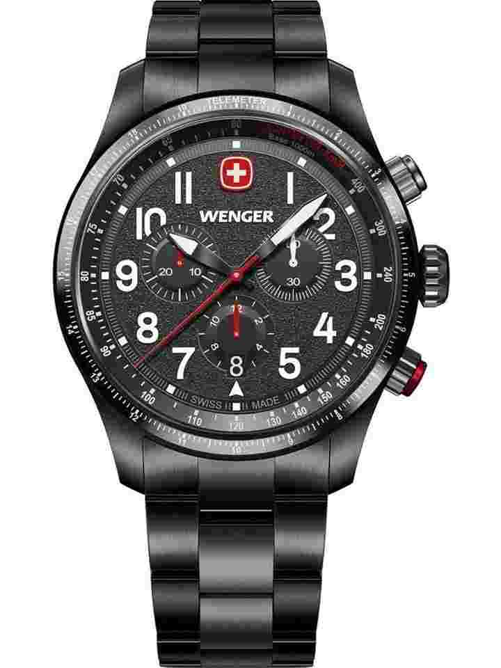 Wenger 01.0543.117 Herrenuhr Terragraph Chrono 43mm 10ATM