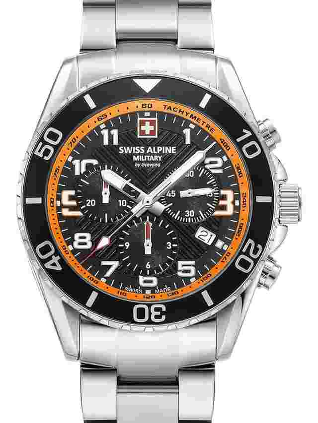 Swiss Alpine Military 7029.9139 Raptor Chronograph Herrenuhr 42mm 10ATM 