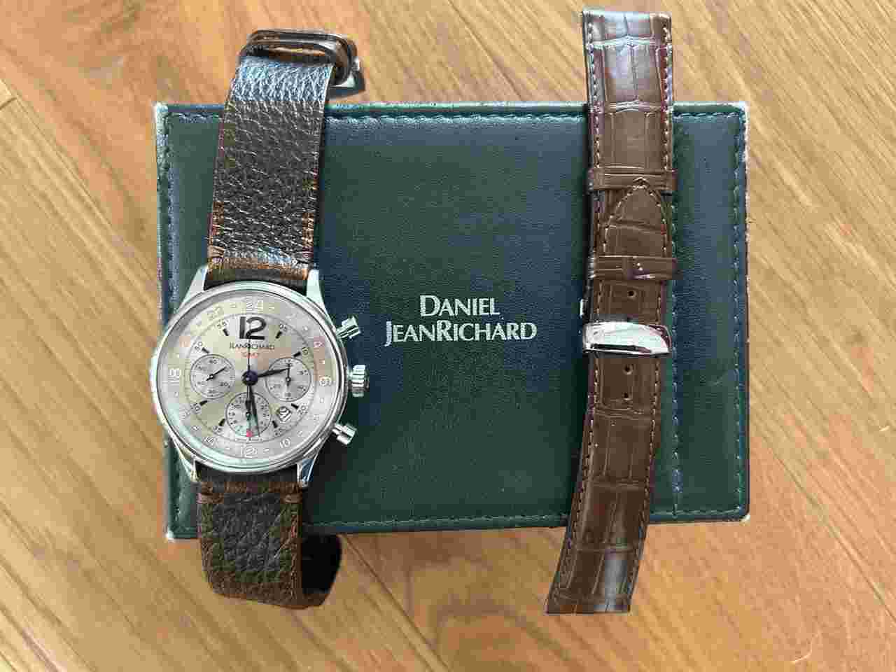 JeanRichard Bressel CRONO GMT CON DOPPIO CINTURINO SCATOLA ORIGINALE SENZA DOCUMENTI