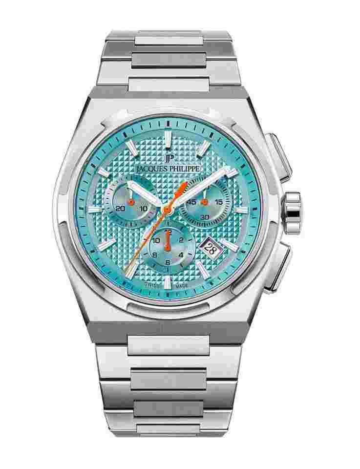 jacques philippe aurora chrono 42 mm quartz watch jpqgc4113x6lbxs