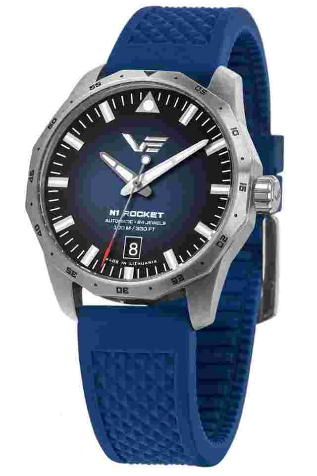 Vostok Europe NH35-125A748-SIBLU Armbanduhr Automatik Rocket N1 Blau 39 mm