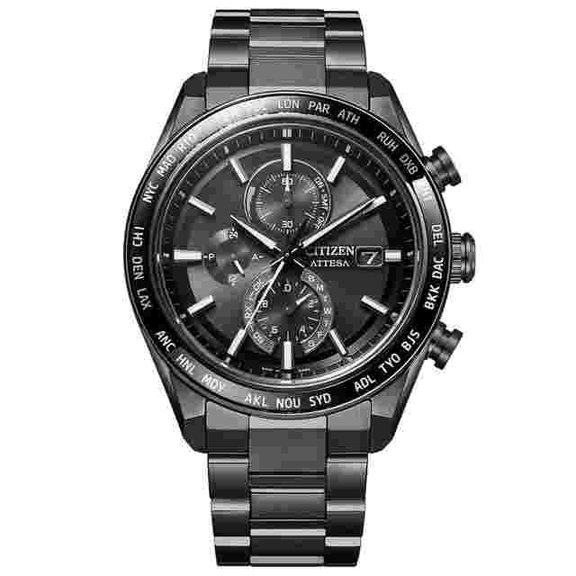 Citizen Attesa ACT Line/Black Titanium Solar-Powered Men's Watch AT8294-59E JDM 42 mm Citizen Attesa ACT Line/Black Titanium Solar-Powered Men's W