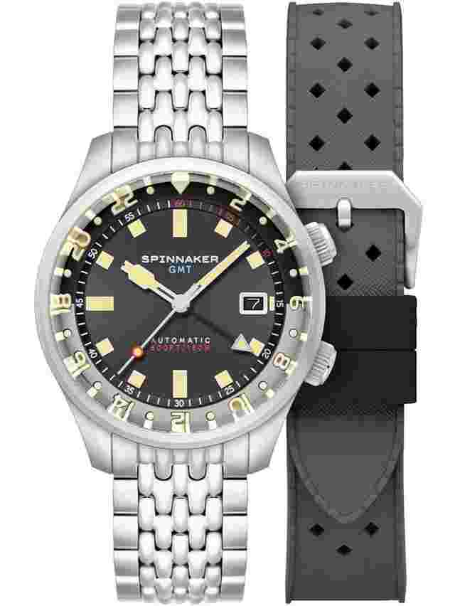 Spinnaker SP-5121-33 Herrenuhr Bradner GMT Automatik 42mm 18ATM