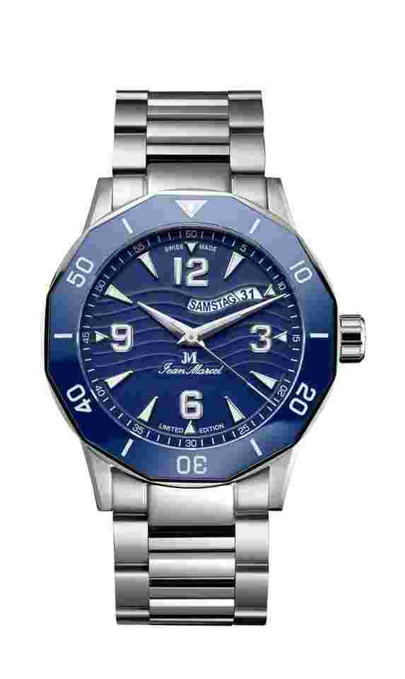 Jean Marcel Tropical Diver Blue (Limited Edition) New Official dealer Warranty Made in Germany
