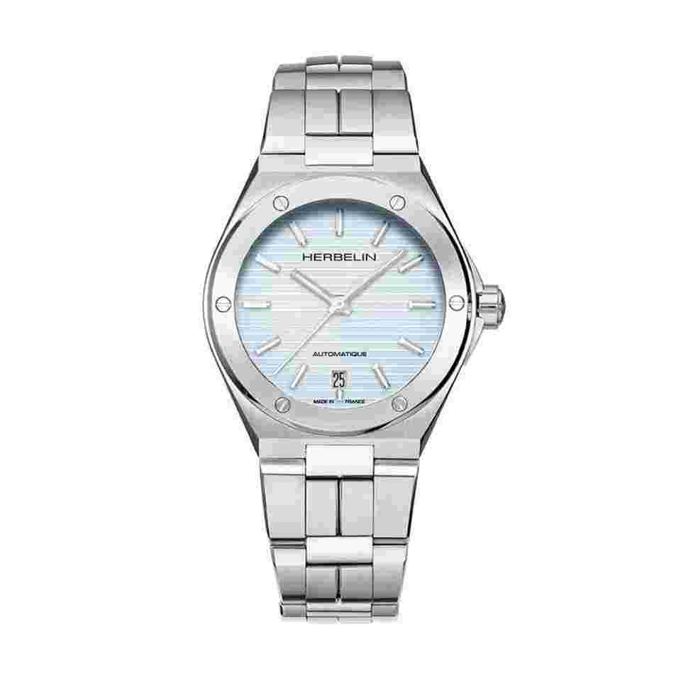 Michel Herbelin Cap Camarat Automatic 37mm Arctic Blue Stainless Steel Bracelet