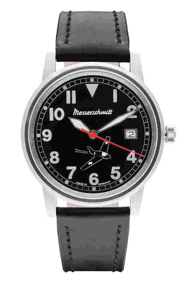 Messerschmitt ME163-80-6 Herren-Fliegeruhr Komet 163 Schwarz