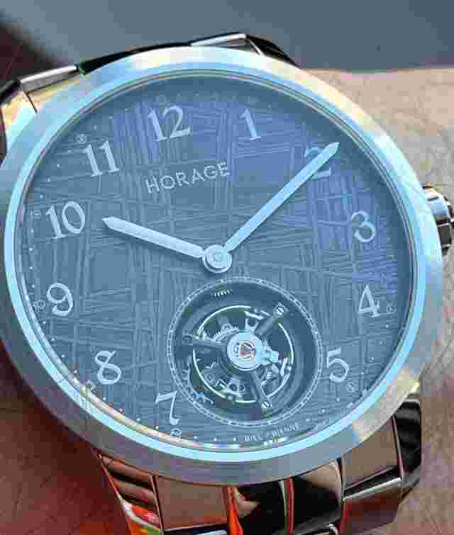 Horage Tourbillon 2 SUPER RARE! Flying tourbillon meteorite dial bonus strap! 
