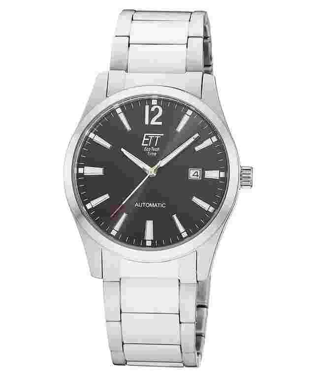 ETT Eco Tech Time EGS-40410-21M Herrenuhr Automatik Motion Drive Stahl/Schwarz 