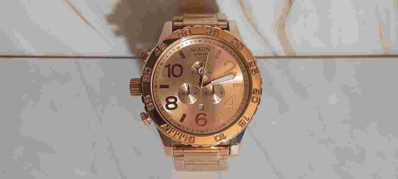 Nixon A083897 Chronograph Nixon 51‑30 Chrono – A083‑897 (Rose Gold) Novo Nunca Usado