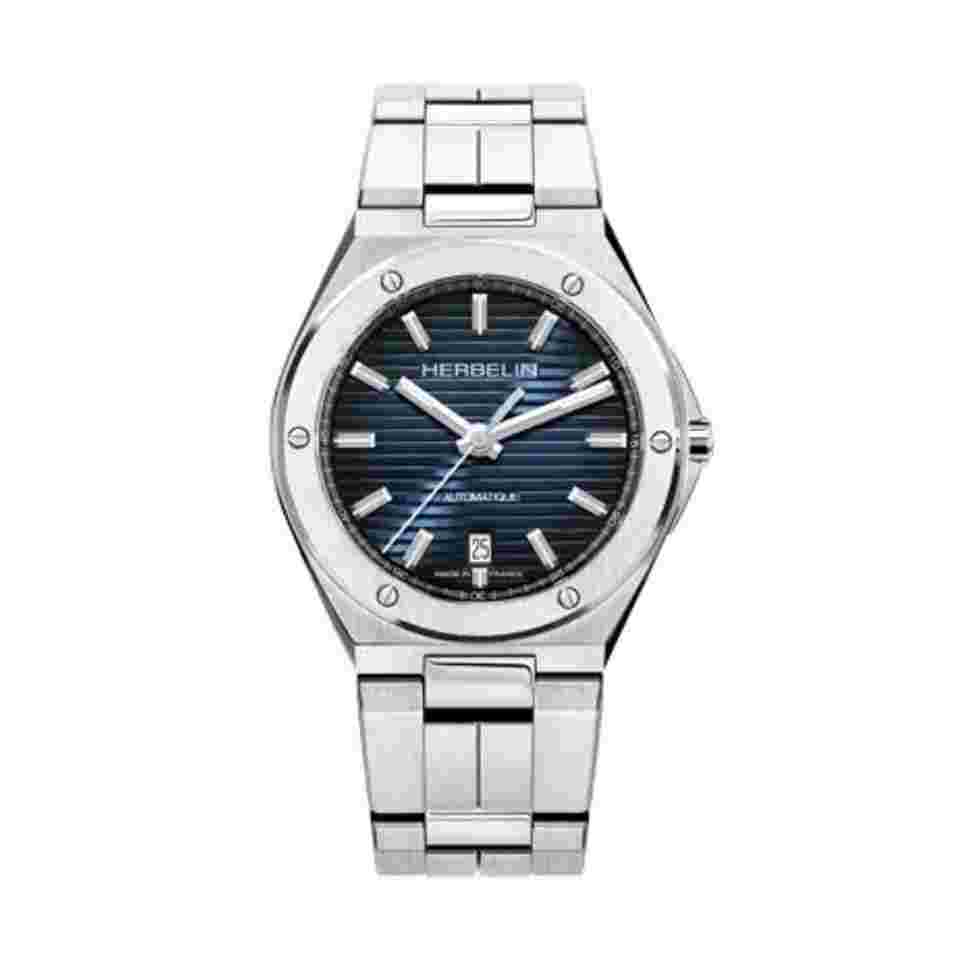Michel Herbelin Cap Camarat 40mm Automatic Blue Dial Stainless Steel Bracelet