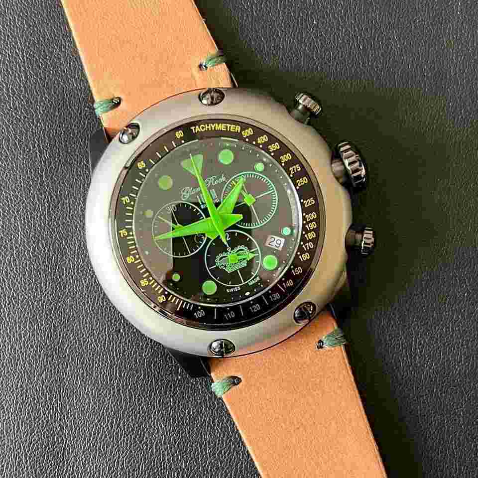 Glam Rock RACETRACK Cronometro Ronda Swiss Made con Data