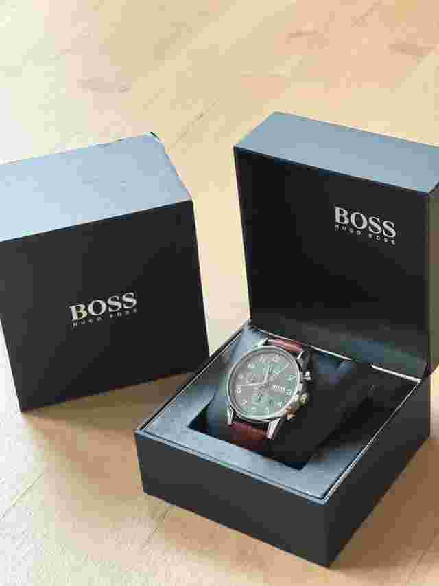 Hugo Boss Navigator Chronograph Leder inkl. Box & Papiere