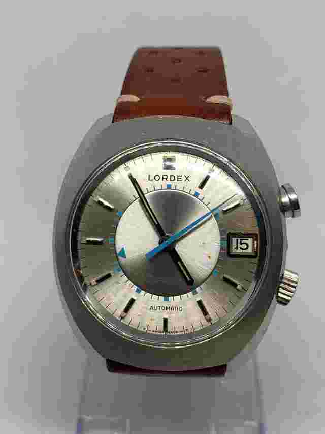 LORDEX ALARM 1970'S AUTOMATIC LEMANIA 2980 COLLECTOR'S WATCH 