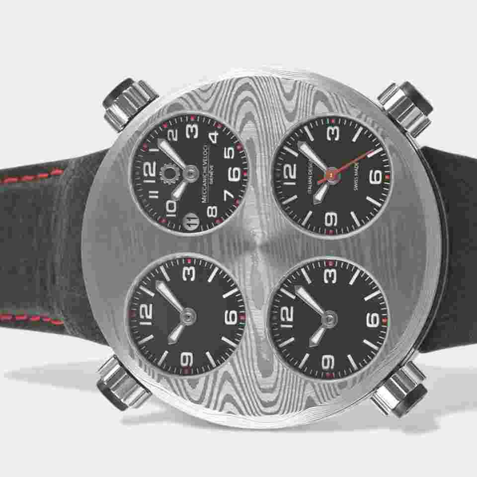 Meccaniche Veloci Icon Damascus Limited 10 / Steel&Titanium / 49 mm / Box&Papers / W01DD1BL