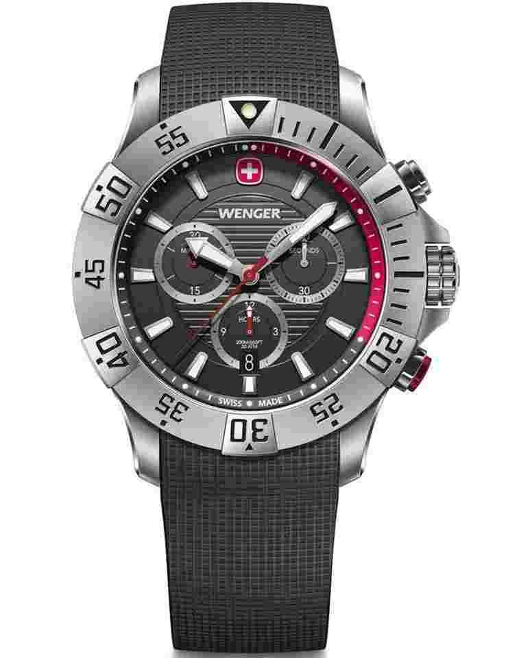 Wenger Sea Force 01.0643.122 Herrenuhr Seaforce Chronograph 43mm 20ATM
