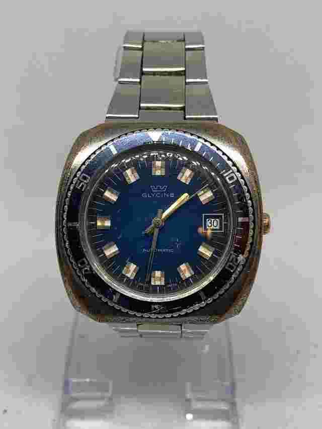 Glycine Diver Watch 313.144 Blue Dial