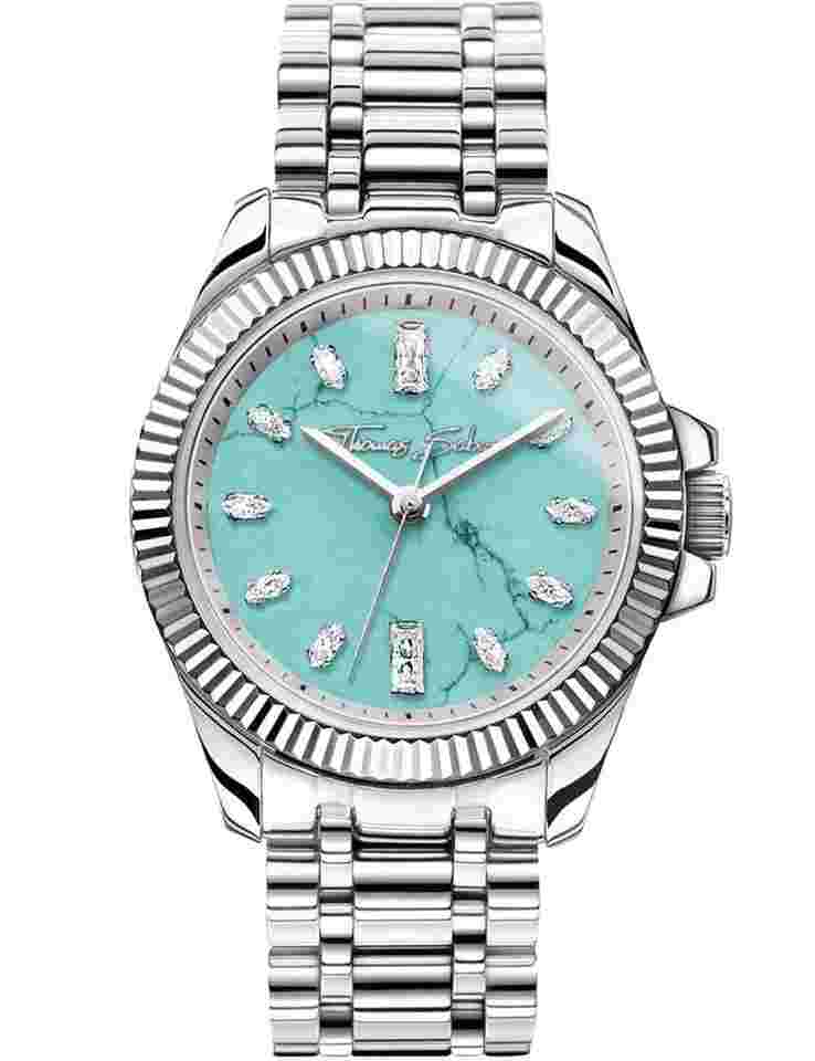 Thomas Sabo WA0435 Damenuhr Divine Jewellery Stone silberfarben 33mm 5ATM