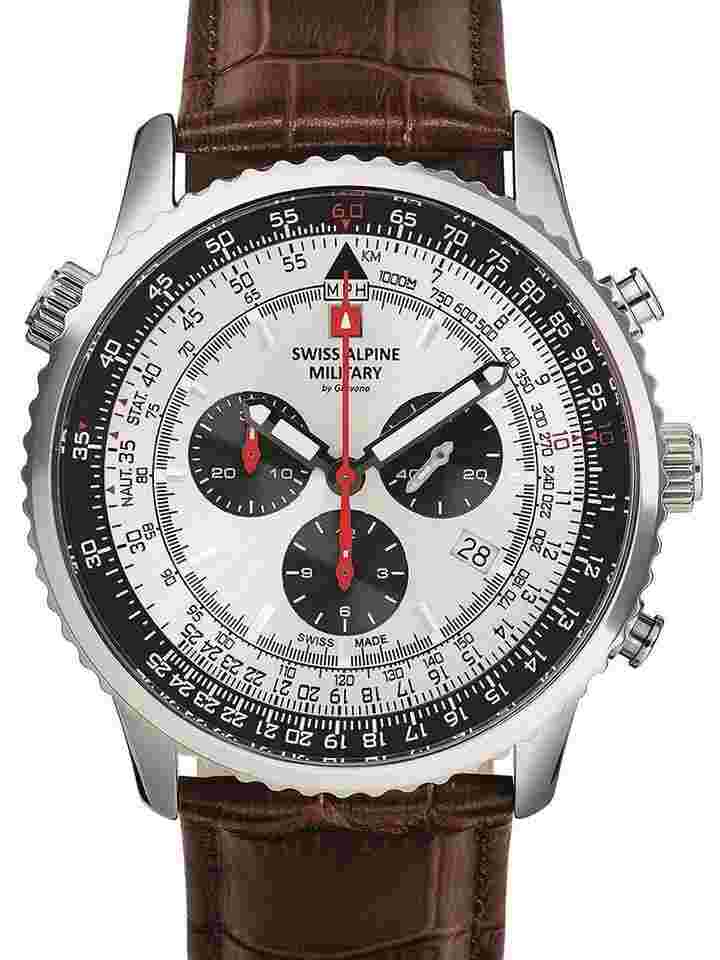 Swiss Alpine Military 7078.9532 Chronograph Herrenuhr 45mm 10ATM